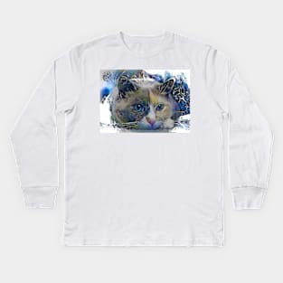 Sleepy Cat Kids Long Sleeve T-Shirt